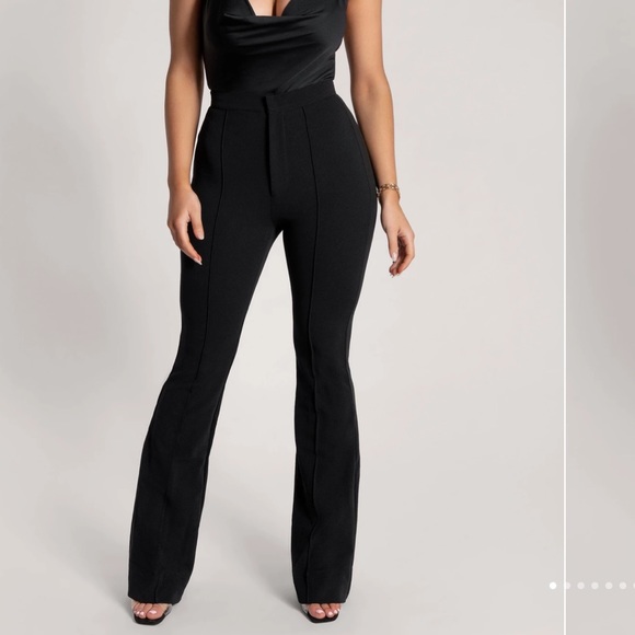 Zendaya Highwaisted Flare Pants Black 